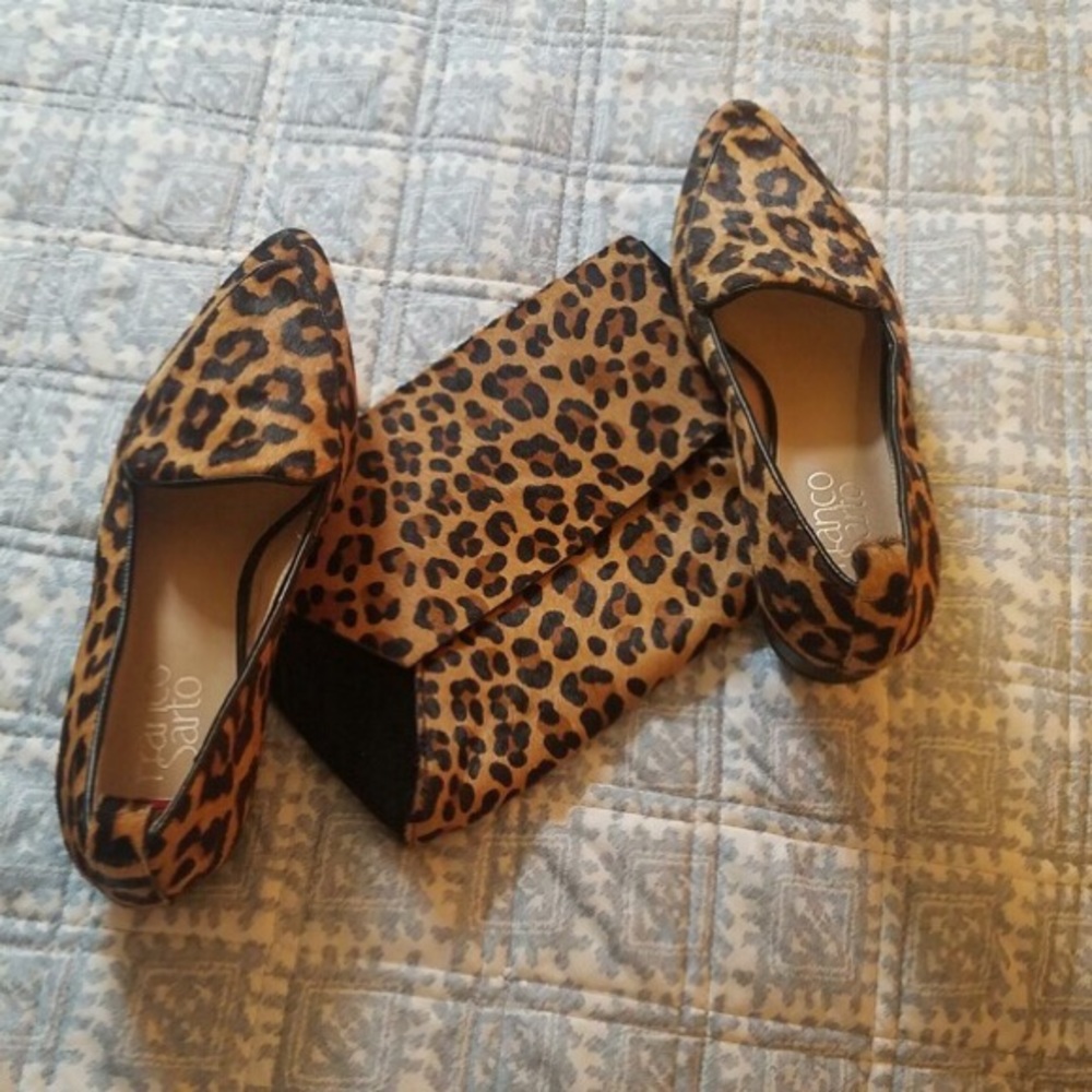 J. Crew Calf Hair & Suede Leopard Envelop Clutch🐆 - Picture 2 of 7